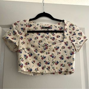 Zara flower top